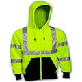 Tingley Rubber Tingley® S78122 Class 3 Hooded Sweatshirt, Fluorescent Lime, 5XL S78122.5X